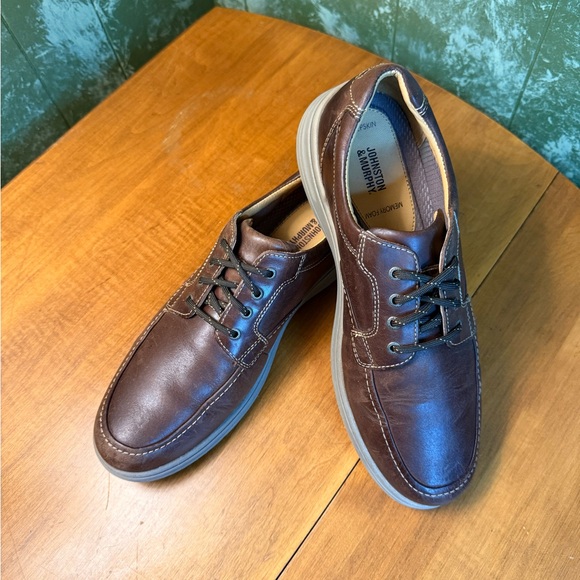 Johnston & Murphy Brown Leather Oxfords - Picture 2 of 15